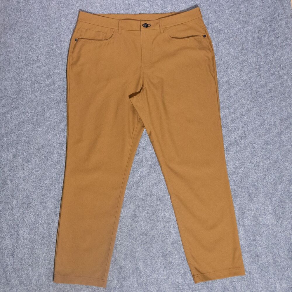 Public Rec Dealmaker 5 Pocket Pants Men's 36x28 Brown Performance Golf Tech
